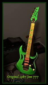 Ibanez Steve Vai 7 string-Image of Steve Vais orignial 1987 Jem777 Ibanez Steve Vai 7 string-Image of Steve Vais orignial 1987 Jem777