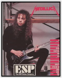 ESP Ltd James Hetfield Snakebyte - Promotional ESP Poster with Brand Champion Kirk Hammett