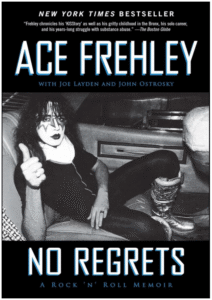 Remembering Ace Frehley - image of a Aces Auto Biography No Regrets