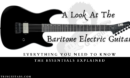 baritone electric guitar - A Feature Image of a EAP Electric Baritone Guitar in black