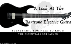 baritone electric guitar - A Feature Image of a EAP Electric Baritone Guitar in black