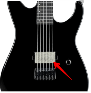 Baritone Electric Guitar - An Image of a ESP LTD M-201 Baritone Black with Humbucker Pickups Baritone Electric Guitar - An Image of a ESP LTD M-201 Baritone Black with Humbucker Pickups