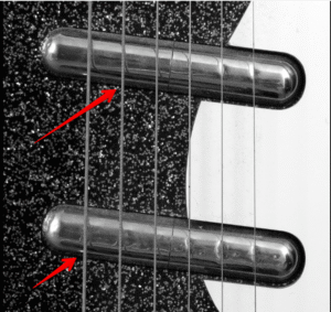 Baritone Electric Guitar - An Image of a Danelectros Chrome "lipstick-tube" pickups Baritone Electric Guitar - An Image of a Danelectros Chrome "lipstick-tube" pickups